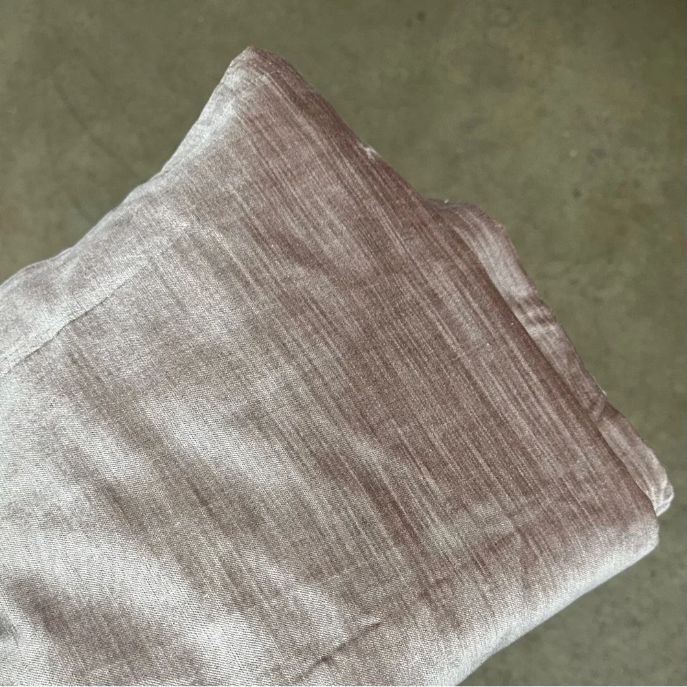 West Elm Dusty Mauve Velour Curtain Set (48”x108”)